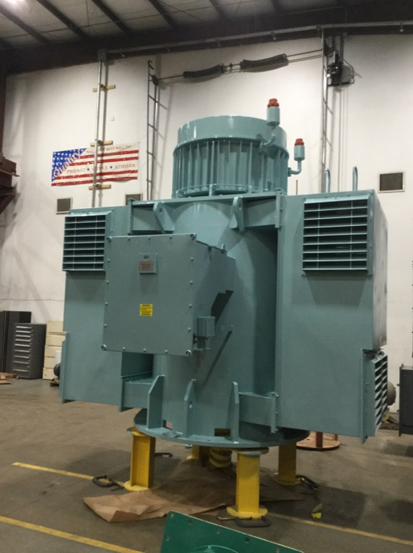 Completed Large Vertical Motor